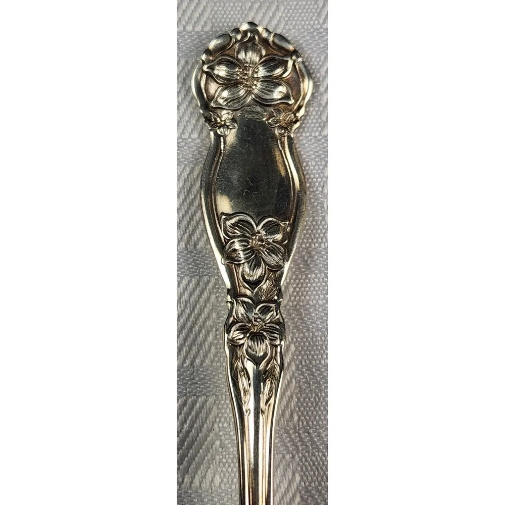 1910 Wm Rogers Silverplate Fork Ornate VICTORIAN
